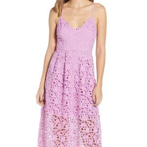 ASTR The Label Lace A Line Midi Dress